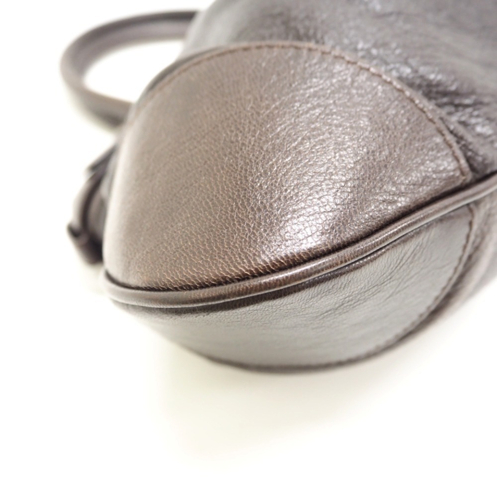 Salvatore Ferragamo/Salvatore Ferragamo AU-21 5370 Gancini Handbag Brown Women's - Picture 4 of 12